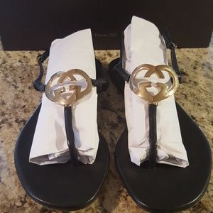 Gucci interlocking heart sandals